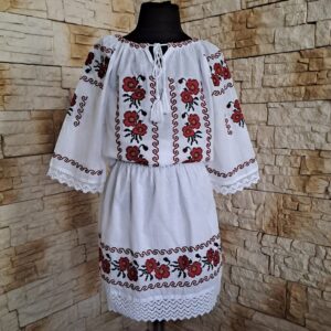 COMPLEU TRADITIONAL 2 PIESE FETITA [ IE + FUSTA] SF 009