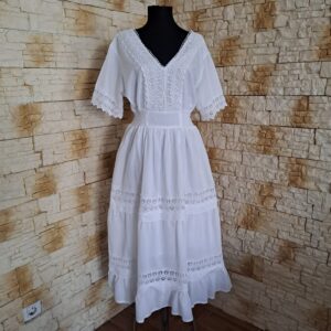 RT 129 ROCHIE ALBA CU DANTELA