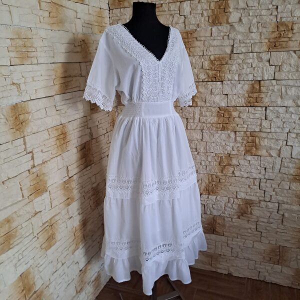 RT 129 ROCHIE ALBA CU DANTELA - imagine 3