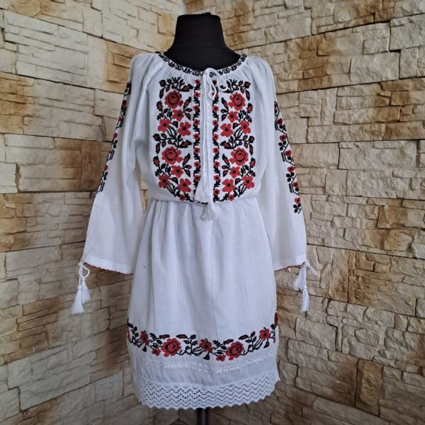 COMPLEU TRADITIONAL 2 PIESE FETITA [ IE + FUSTA] SF 010