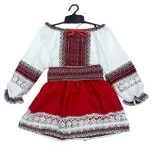 SET FETITA - BLUZA, FUSTA SI BRAU, MARIMI 1-5 ANI - SF 011