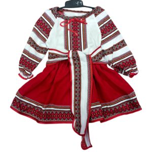 SET FETITA – BLUZA, FUSTA SI BRAU, MARIMI 4-12 ANI – SF 012