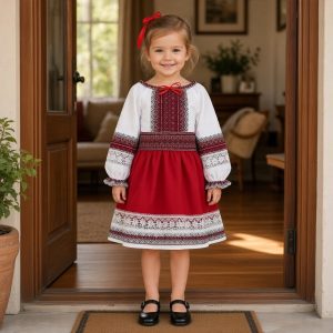 SET FETITA - BLUZA, FUSTA SI BRAU, MARIMI 1-5 ANI - SF 011