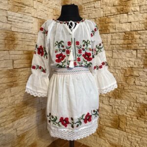 COMPLEU TRADITIONAL PENTRU FETITA [ IE + FUSTA ] SF 001