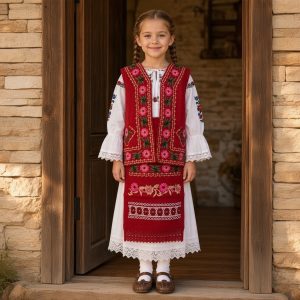 COSTUM FATA 4 PIESE [IE, FUSTA, VESTA, FOTE, ] CF 021
