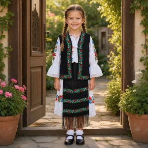 COSTUM FATA 4 PIESE [IE, FUSTA, VESTA, FOTE, ] CF 033