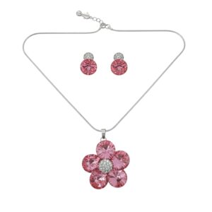 COLIER SI CERCEI FLOARE ROZ CO 102