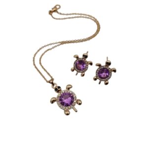 COLIER SI CERCEI CU MOTIV BROASCA TESTOASA CO 86