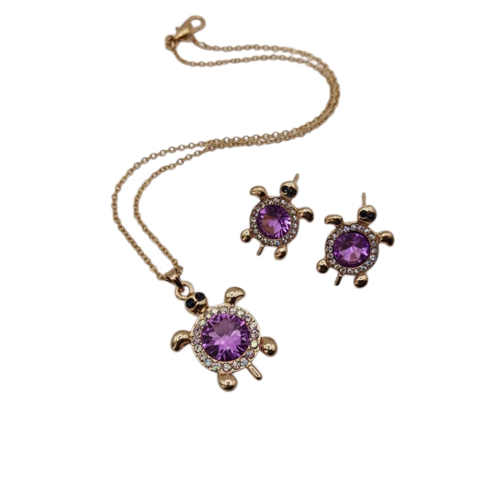 COLIER SI CERCEI CU MOTIV BROASCA TESTOASA CO 86