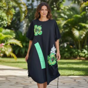 RB 026 ROCHIE MIDI NEAGRA CU PAETE