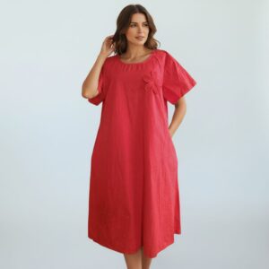 RV 01 Rochie Midi din Bumbac