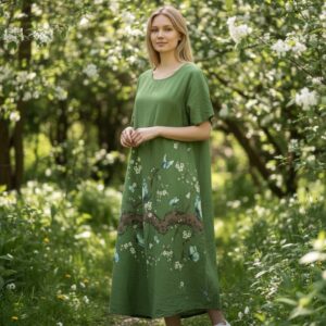 RV 10 Rochie Midi din Bumbac