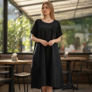 RV 03 Rochie Midi din Bumbac