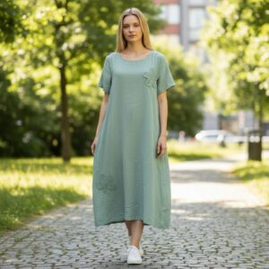 RV 05 Rochie Midi din Bumbac
