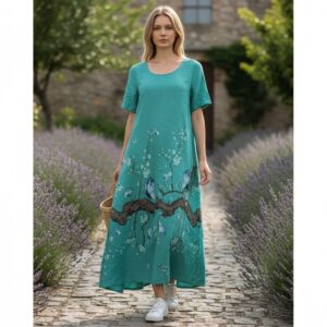 RV 08 Rochie Midi din Bumbac