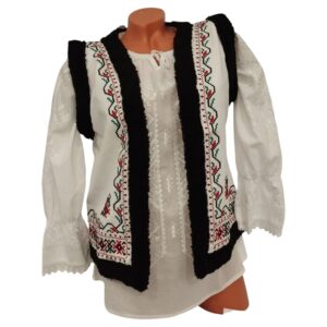 VESTA BRODATA DIN IN CU BLANITA V 068