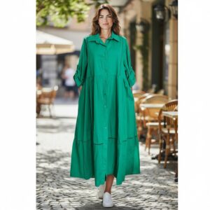 RV 14 Rochie Midi din Bumbac