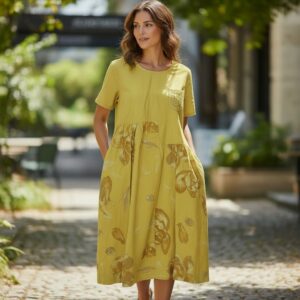 RV 04 Rochie Midi din Bumbac