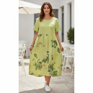 RV 06 Rochie Midi din Bumbac