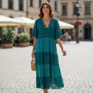 RV 69 Rochie MAXI TURCOAZ