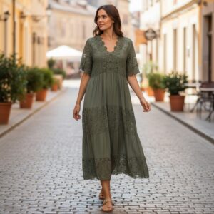 RV 71 Rochie MAXI KAKI