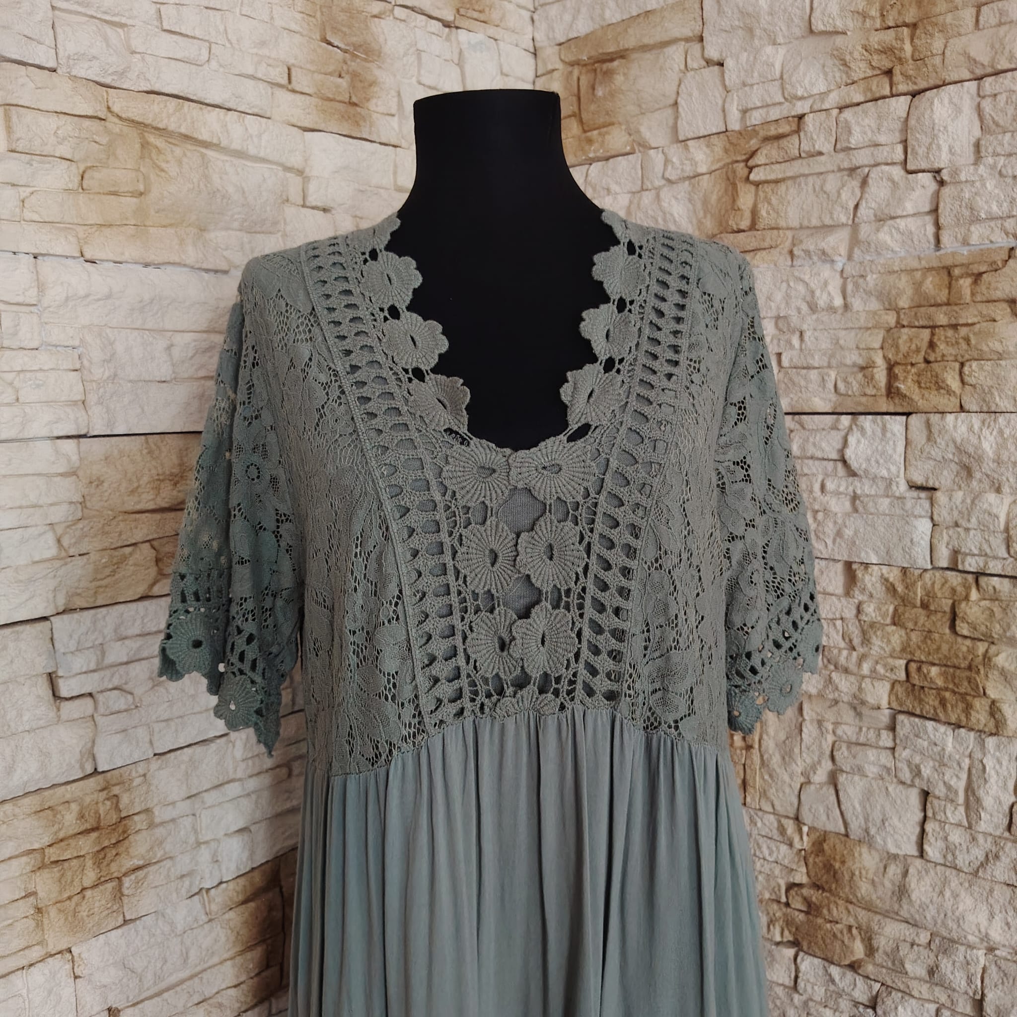 RV 71 Rochie MAXI KAKI - imagine 4