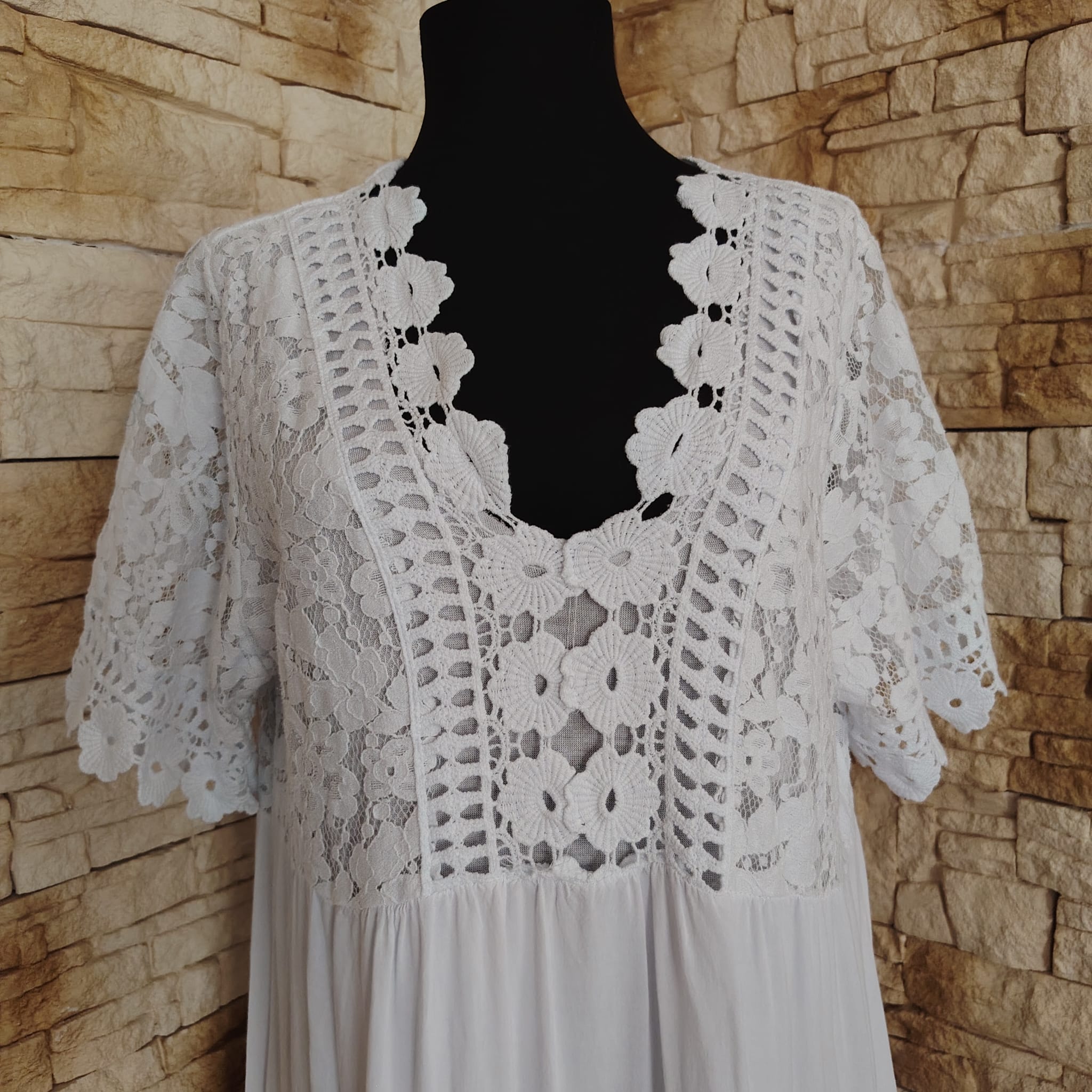 RV 73 Rochie MAXI ALBA - imagine 4