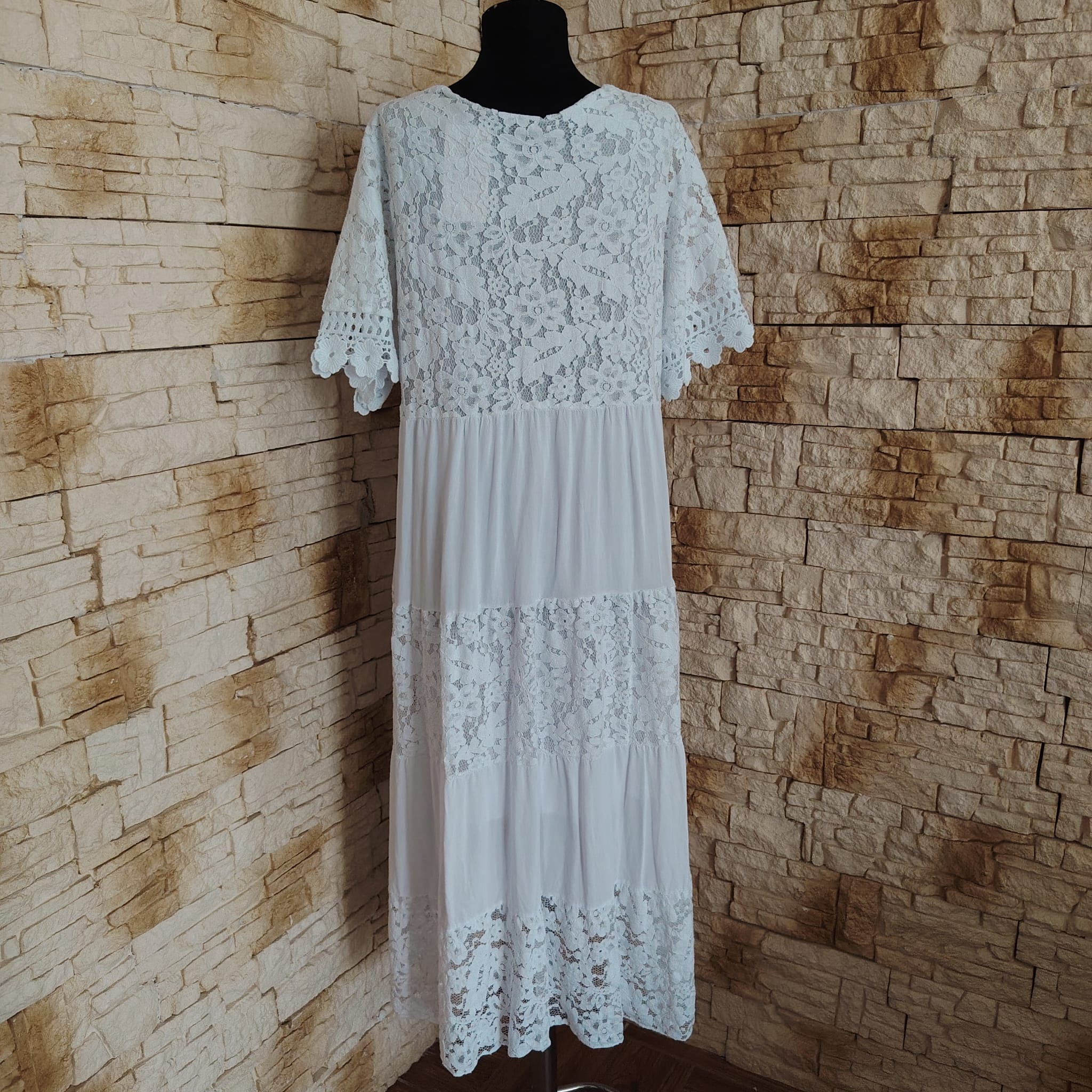 RV 73 Rochie MAXI ALBA - imagine 5