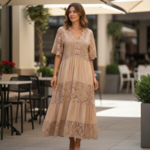 RV 74 Rochie MAXI CAFENIE