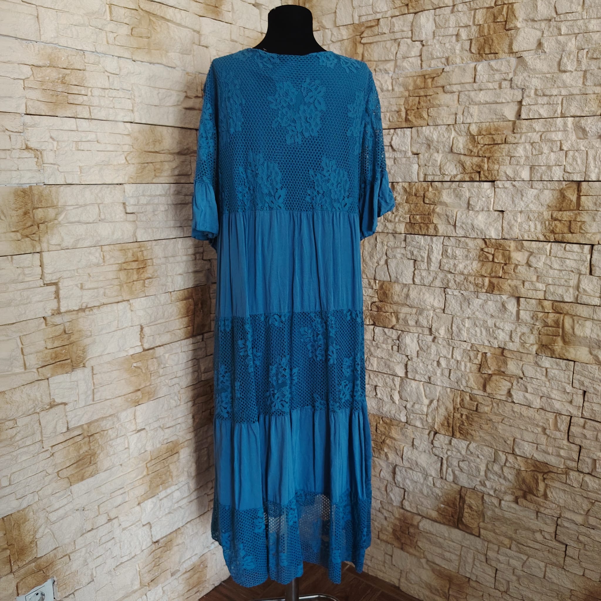 RV 75 Rochie MAXI ALBASTRA - imagine 5