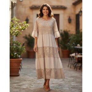 RV 84 Rochie MAXI BEJ