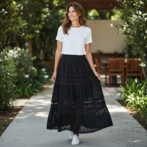 F 183 FUSTA MAXI BOHO-CHIC