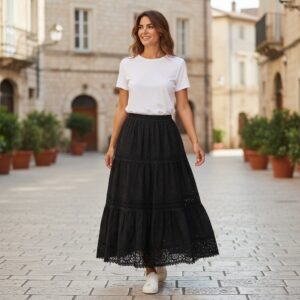 F 149 FUSTA MAXI BOHO-CHIC