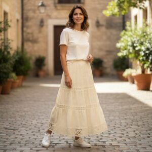 F 165 FUSTA MAXI BOHO-CHIC