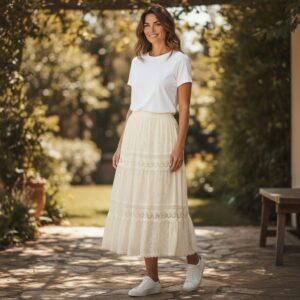F 184 FUSTA MAXI BOHO-CHIC