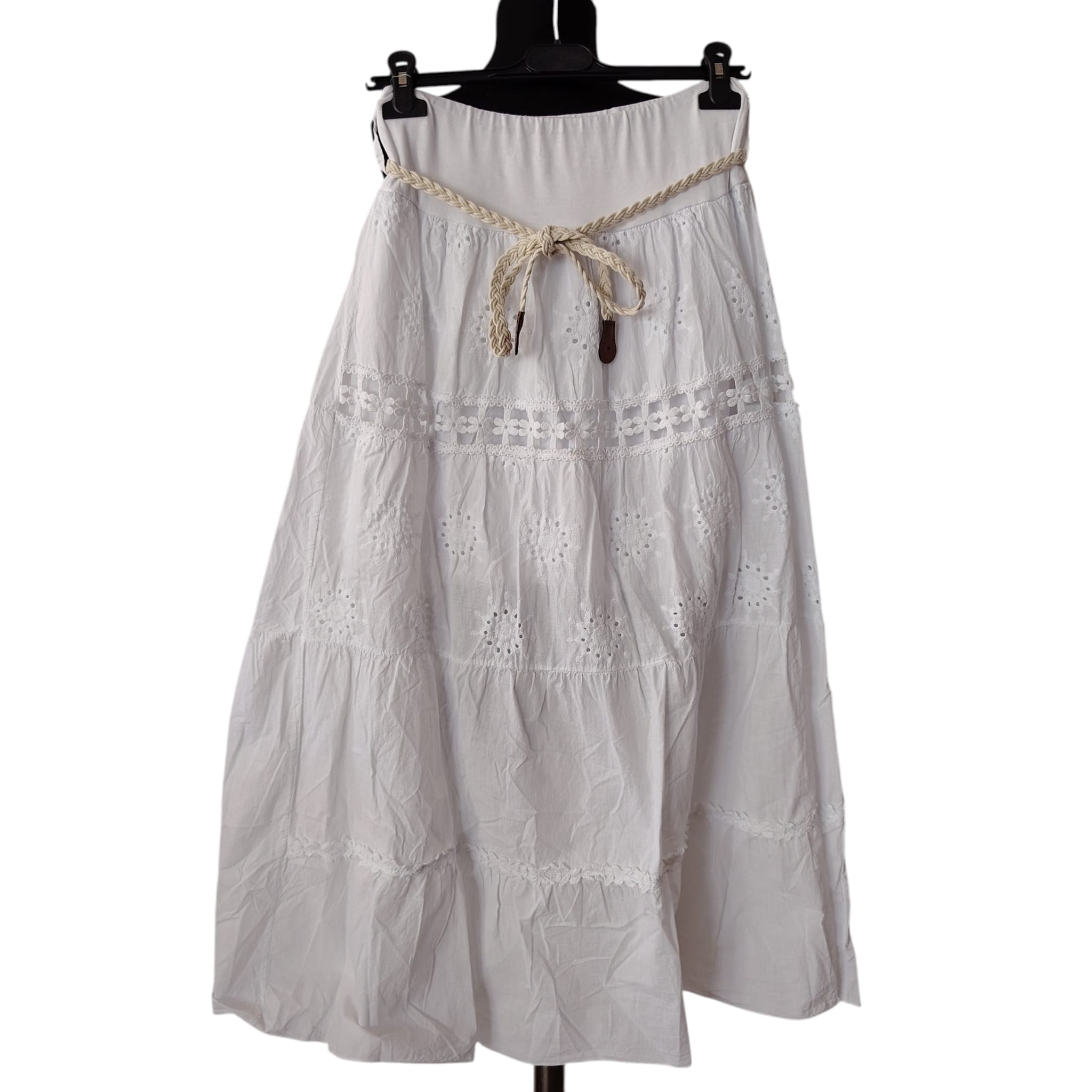 F 194 FUSTA DIN BUMBAC CU BRODERIE - imagine 2