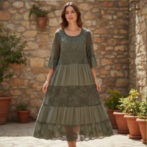 RV 81 Rochie MAXI KAKI