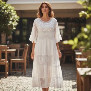RV 84 Rochie MAXI ALBA