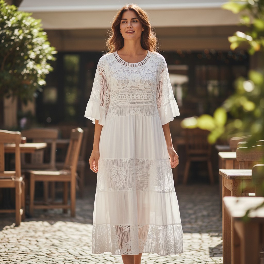 RV 84 Rochie MAXI ALBA