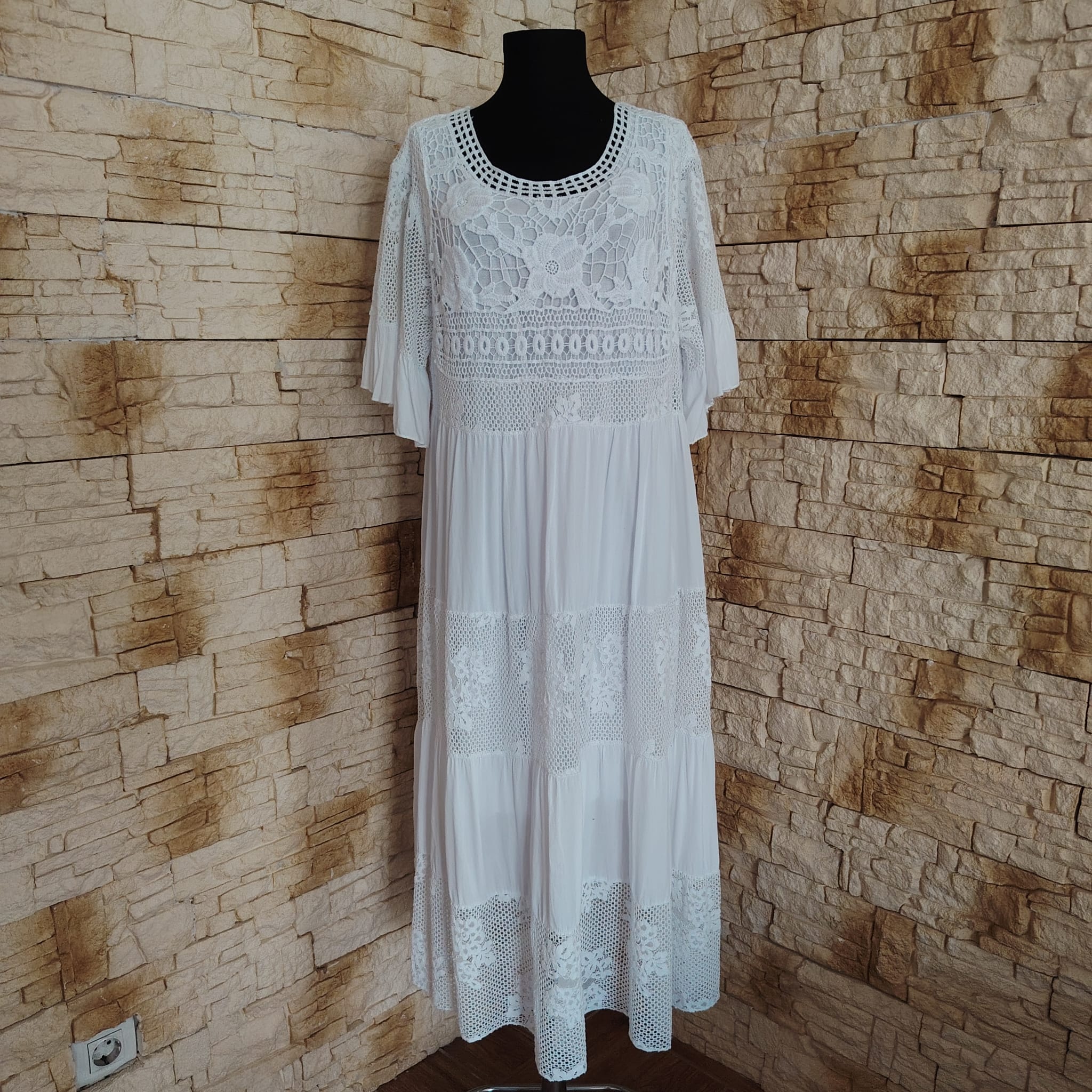 RV 84 Rochie MAXI ALBA - imagine 2