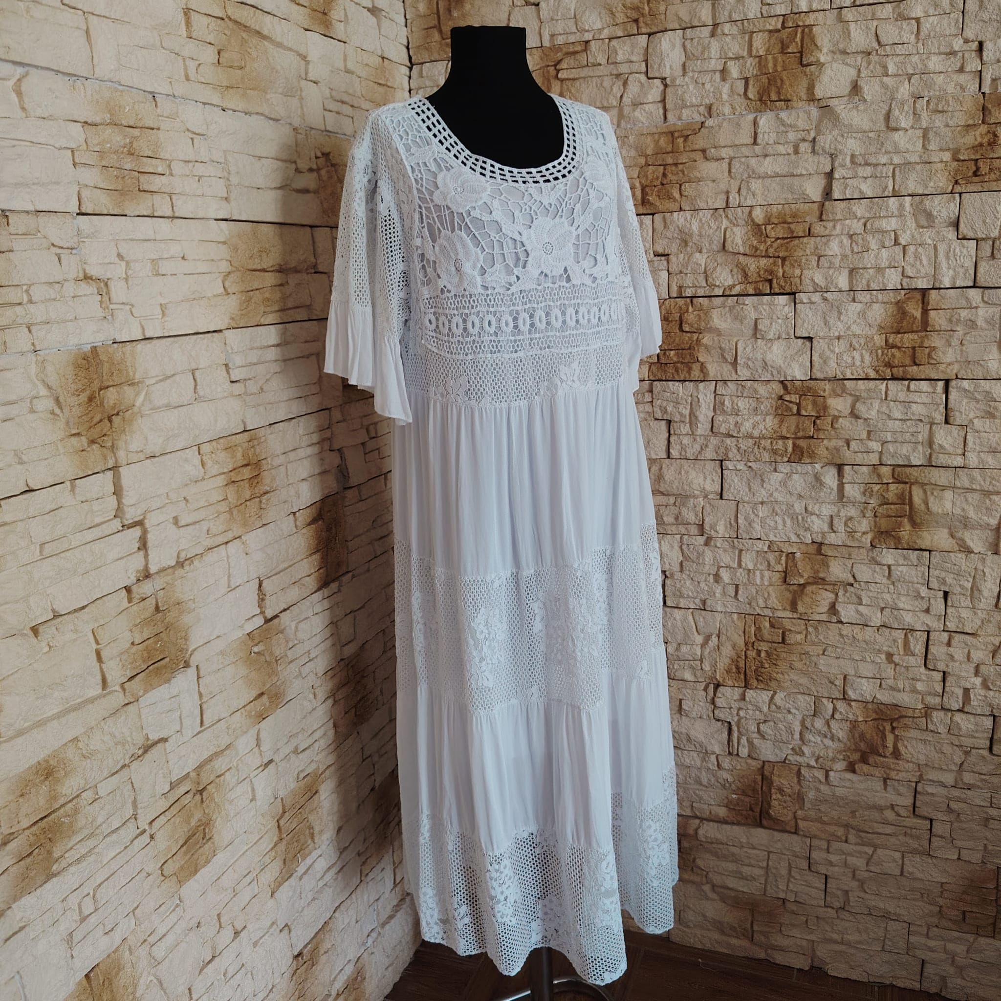 RV 84 Rochie MAXI ALBA - imagine 3