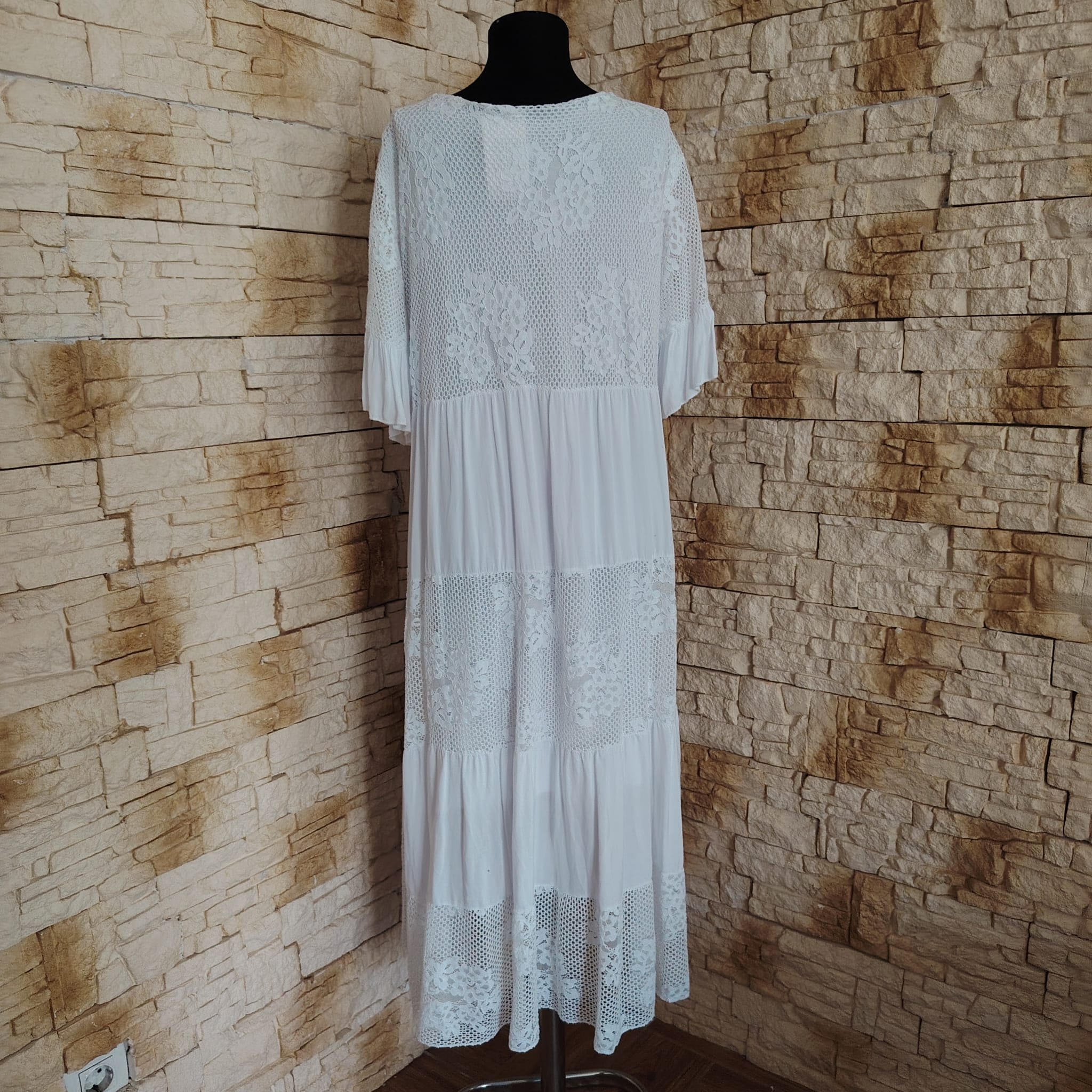 RV 84 Rochie MAXI ALBA - imagine 5