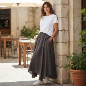 F 145 FUSTA MIDI ASIMETRICA