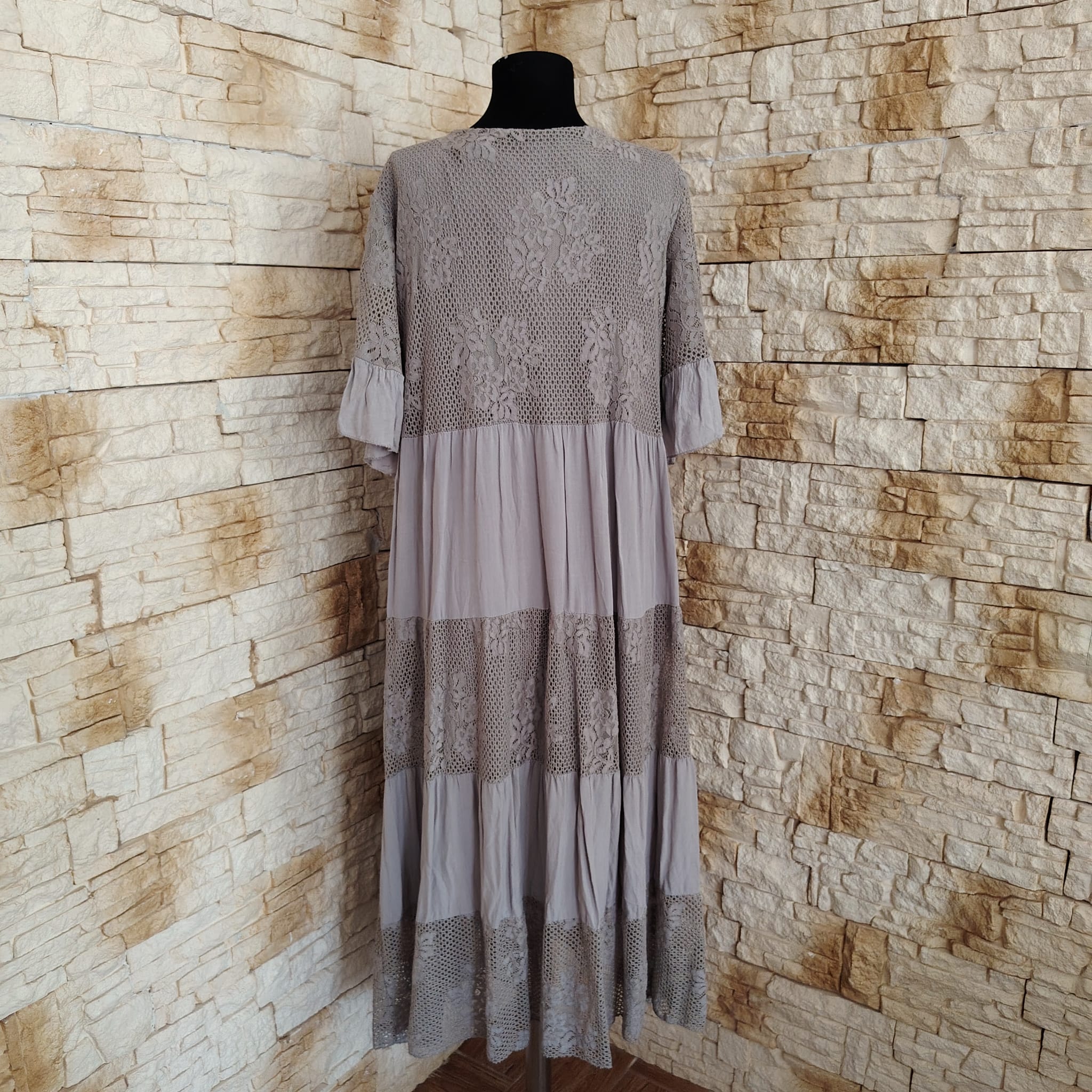 RV 86 Rochie MAXI CAFENIU - imagine 5