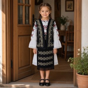 COSTUM FATA 5 PIESE (IE, VESTA, POALE, BRAU SI SET 2 FOTE) CF 053