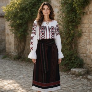 COSTUM TRADITIONAL 3 PIESE {CATRINTA, BRAU, IE} – CT 123