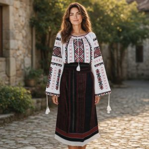 COSTUM TRADITIONAL 3 PIESE {CATRINTA, BRAU, IE} – CT 124