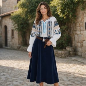 SET 2 PIESE [IE, FUSTA DIN CATIFEA REIATA] SD 017