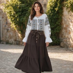 SET 2 PIESE [IE, FUSTA DIN CATIFEA REIATA] SD 027