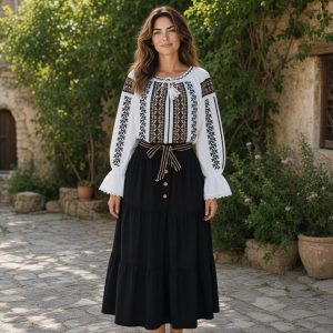 SET 2 PIESE [IE, FUSTA DIN CATIFEA REIATA] SD 048
